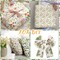 20 Pcs 10''x10'' Wildflower Quilting Fabric Square Wildflower Quiltted Fabric